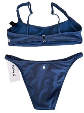 HURLEY Womens Cheeky Side Scrunch Bikini Bottoms Size Medium